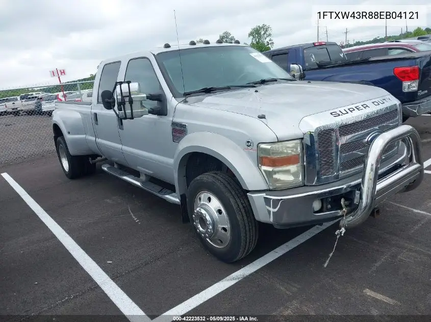 2008 Ford F-450 King Ranch/Lariat/Xl/Xlt VIN: 1FTXW43R88EB04121 Lot: 42223532