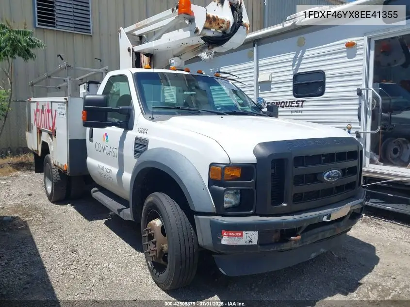 2008 Ford F-450 Chassis Xl/Xlt VIN: 1FDXF46YX8EE41355 Lot: 42505879
