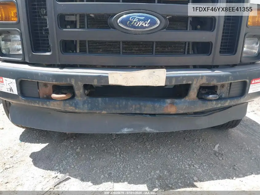 2008 Ford F-450 Chassis Xl/Xlt VIN: 1FDXF46YX8EE41355 Lot: 42505879