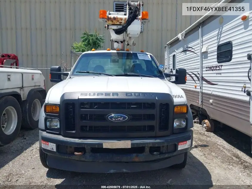 2008 Ford F-450 Chassis Xl/Xlt VIN: 1FDXF46YX8EE41355 Lot: 42505879