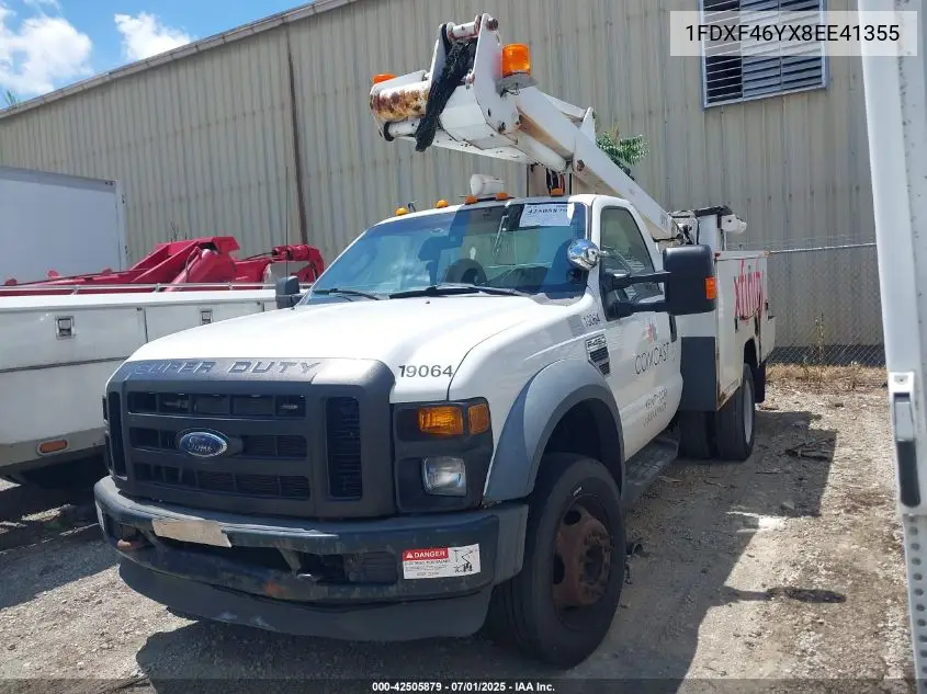 2008 Ford F-450 Chassis Xl/Xlt VIN: 1FDXF46YX8EE41355 Lot: 42505879