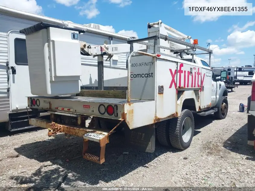 2008 Ford F-450 Chassis Xl/Xlt VIN: 1FDXF46YX8EE41355 Lot: 42505879