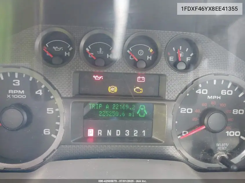 2008 Ford F-450 Chassis Xl/Xlt VIN: 1FDXF46YX8EE41355 Lot: 42505879