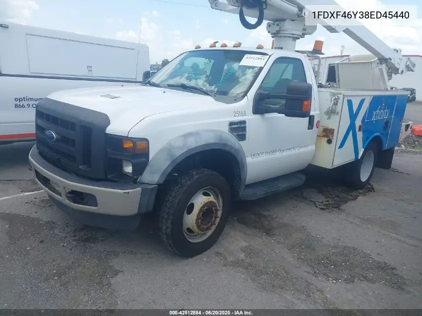 2008 Ford F-450 Chassis Xl/Xlt VIN: 1FDXF46Y38ED45440 Lot: 42512884