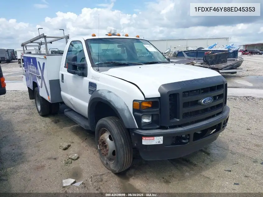 2008 Ford F-450 Chassis Xl/Xlt VIN: 1FDXF46Y88ED45353 Lot: 42539099