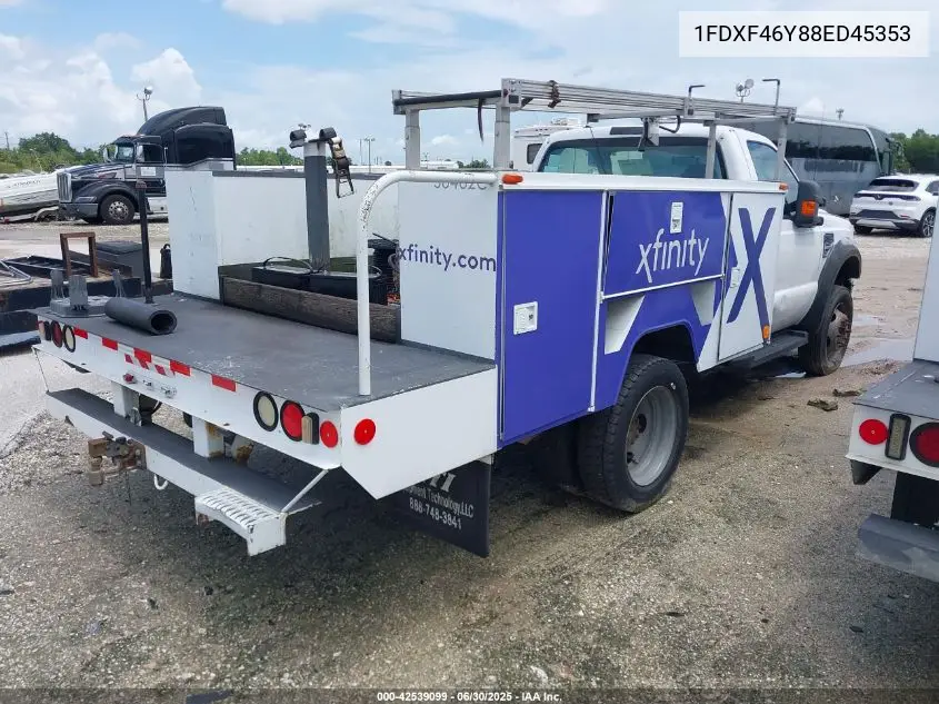 2008 Ford F-450 Chassis Xl/Xlt VIN: 1FDXF46Y88ED45353 Lot: 42539099