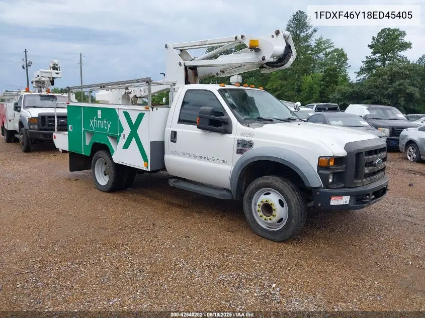 2008 Ford F-450 Chassis Xl/Xlt VIN: 1FDXF46Y18ED45405 Lot: 42540282