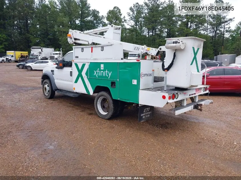 2008 Ford F-450 Chassis Xl/Xlt VIN: 1FDXF46Y18ED45405 Lot: 42540282