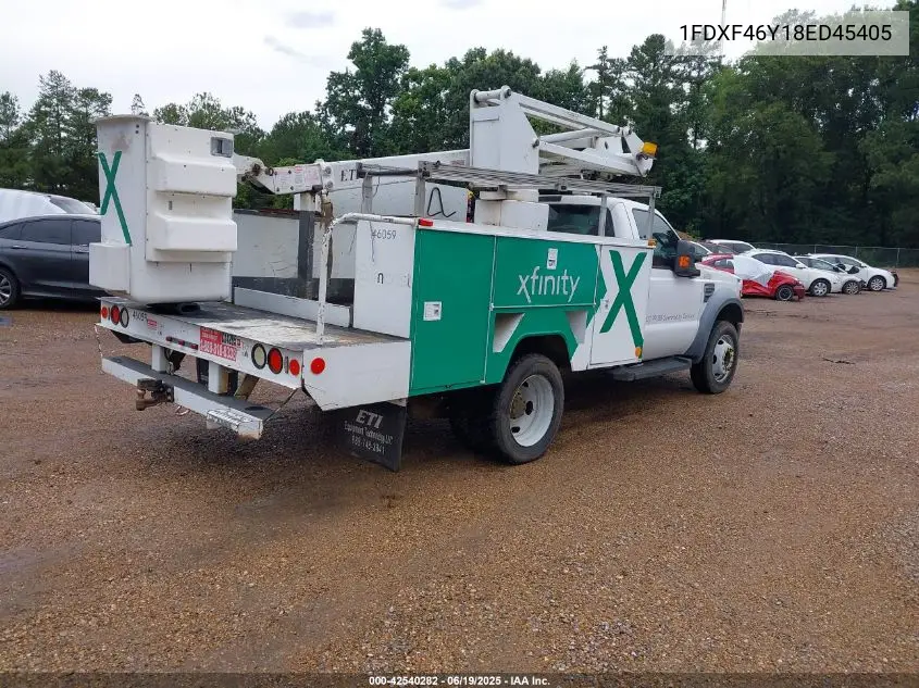 2008 Ford F-450 Chassis Xl/Xlt VIN: 1FDXF46Y18ED45405 Lot: 42540282