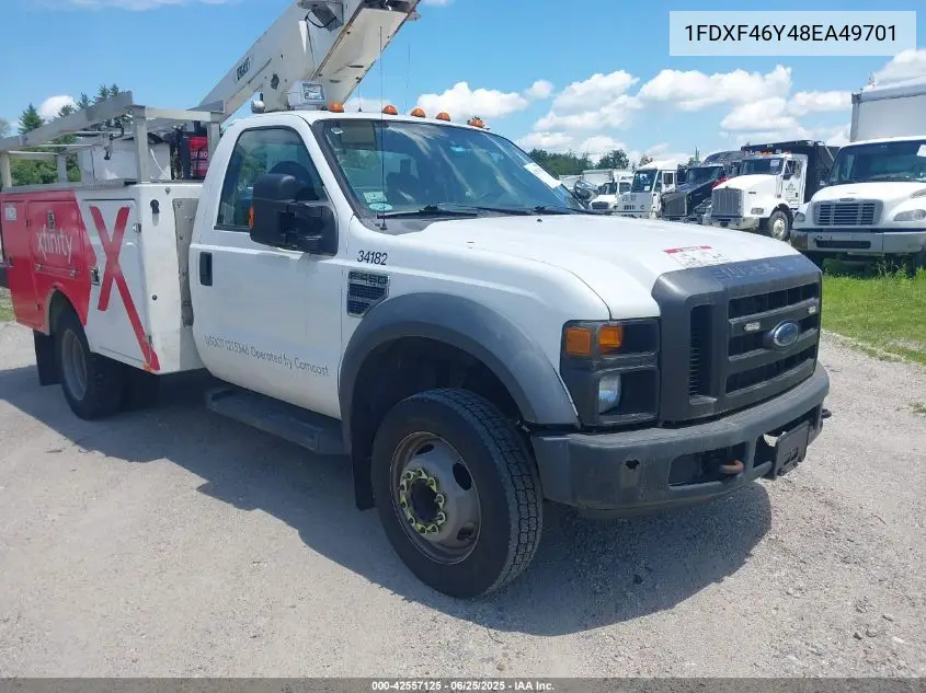 2008 Ford F-450 Chassis Xl/Xlt VIN: 1FDXF46Y48EA49701 Lot: 42557125