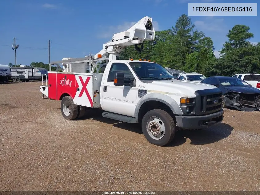 2008 Ford F-450 Chassis Xl/Xlt VIN: 1FDXF46Y68ED45416 Lot: 42579219
