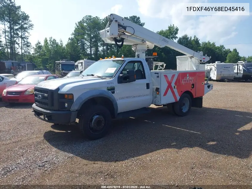 2008 Ford F-450 Chassis Xl/Xlt VIN: 1FDXF46Y68ED45416 Lot: 42579219