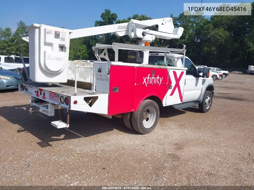 2008 Ford F-450 Chassis Xl/Xlt VIN: 1FDXF46Y68ED45416 Lot: 42579219