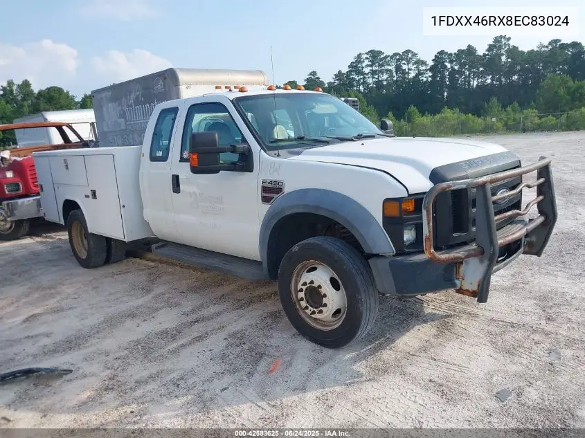 2008 Ford F-450 Chassis Lariat/Xl/Xlt VIN: 1FDXX46RX8EC83024 Lot: 42583625