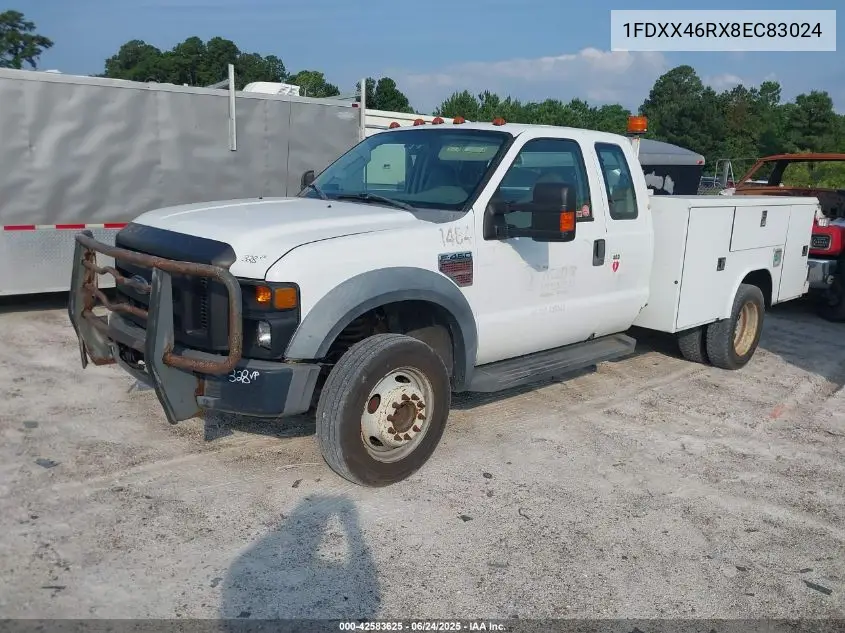 2008 Ford F-450 Chassis Lariat/Xl/Xlt VIN: 1FDXX46RX8EC83024 Lot: 42583625