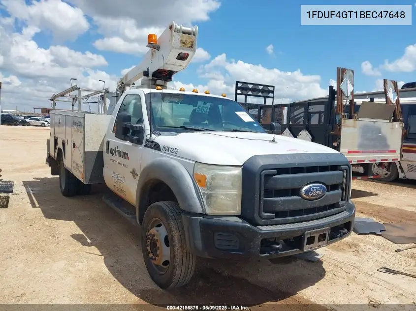 2011 Ford F-450 Chassis Xl VIN: 1FDUF4GT1BEC47648 Lot: 42186876