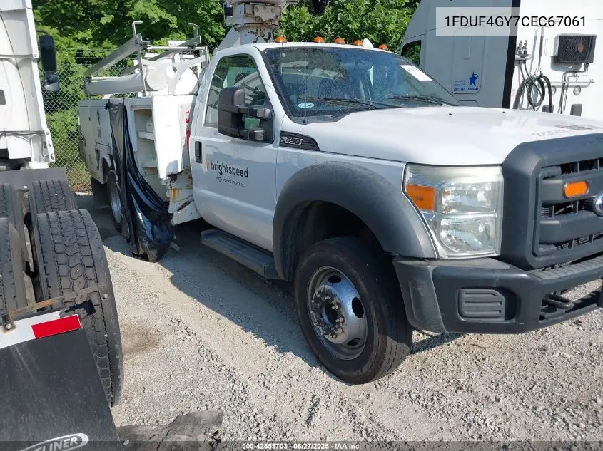 2012 Ford F-450 Chassis Xl VIN: 1FDUF4GY7CEC67061 Lot: 42553703