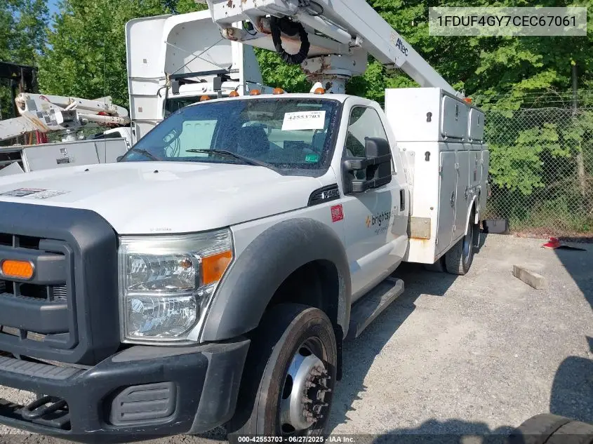 2012 Ford F-450 Chassis Xl VIN: 1FDUF4GY7CEC67061 Lot: 42553703