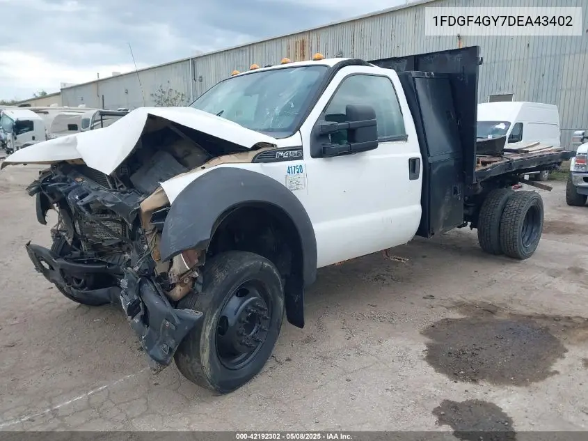2013 Ford F-450 Chassis Xl VIN: 1FDGF4GY7DEA43402 Lot: 42192302