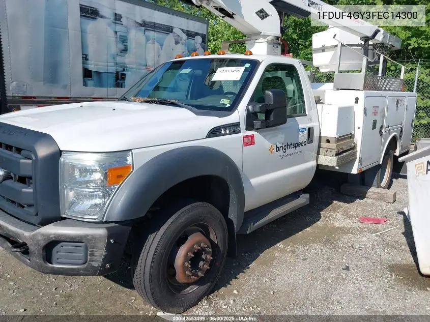 2015 Ford F-450 Chassis Xl VIN: 1FDUF4GY3FEC14300 Lot: 42553499