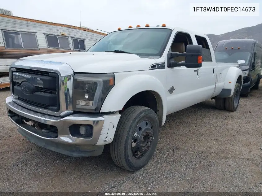 2015 Ford F-450 Lariat VIN: 1FT8W4DT0FEC14673 Lot: 42559049