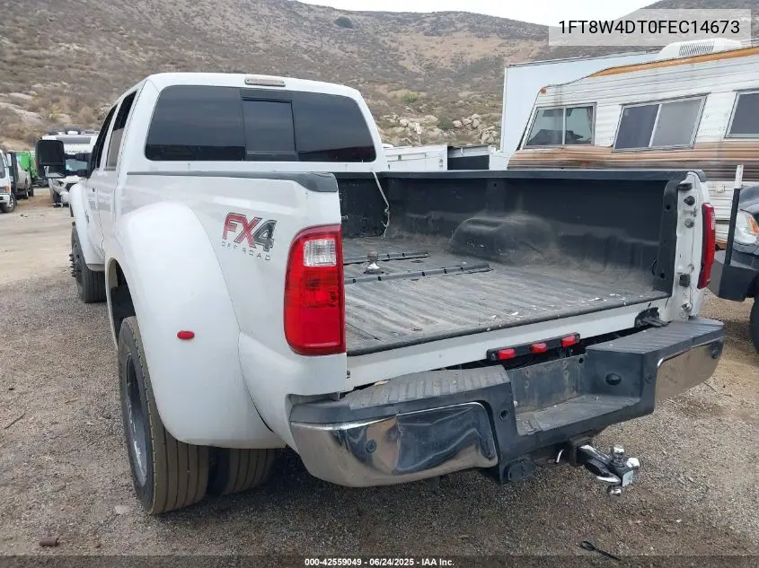 2015 Ford F-450 Lariat VIN: 1FT8W4DT0FEC14673 Lot: 42559049