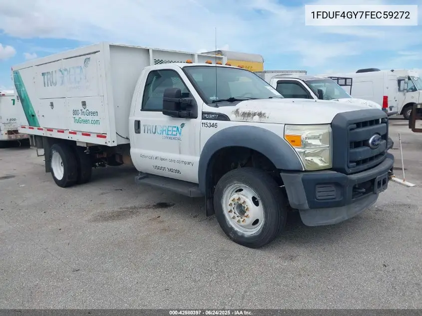 2015 Ford F-450 Chassis Xl VIN: 1FDUF4GY7FEC59272 Lot: 42580397
