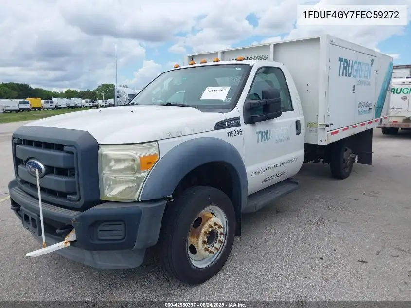 2015 Ford F-450 Chassis Xl VIN: 1FDUF4GY7FEC59272 Lot: 42580397