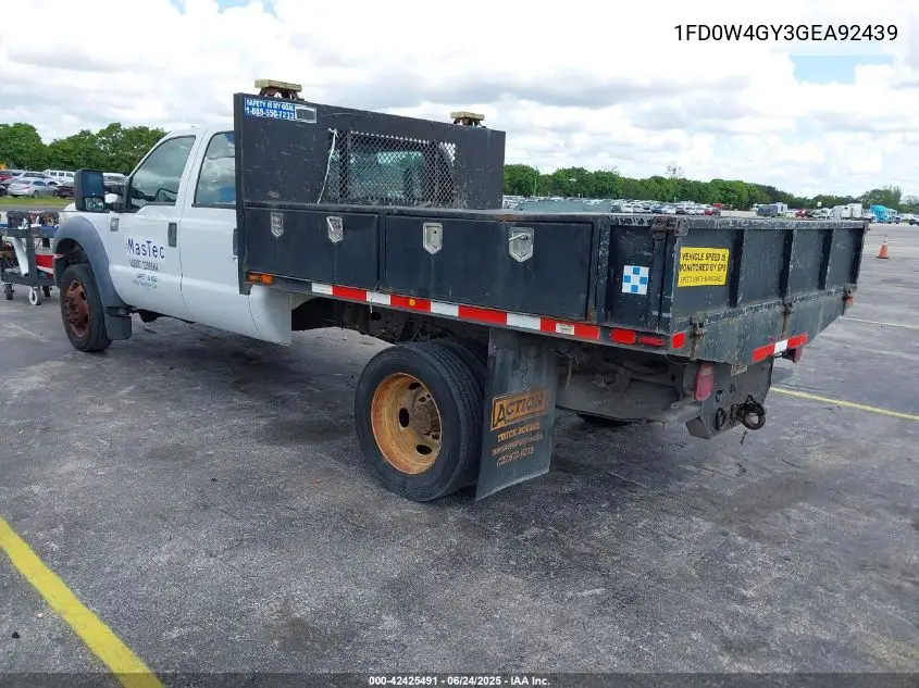 2016 Ford F-450 Chassis Xl VIN: 1FD0W4GY3GEA92439 Lot: 42425491