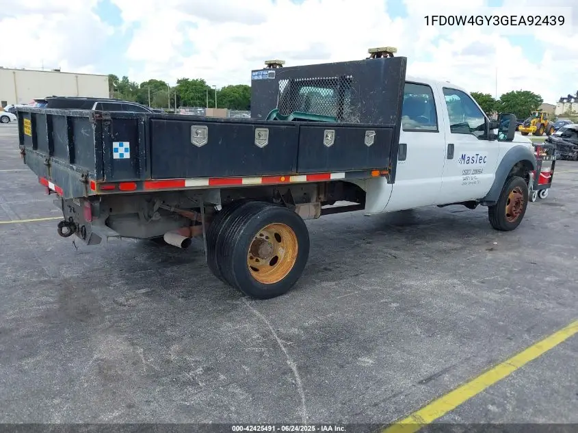 2016 Ford F-450 Chassis Xl VIN: 1FD0W4GY3GEA92439 Lot: 42425491