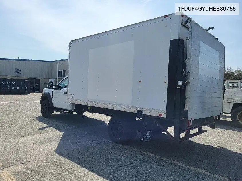 2017 Ford F-450 Chassis Xl VIN: 1FDUF4GY0HEB80755 Lot: 42229593