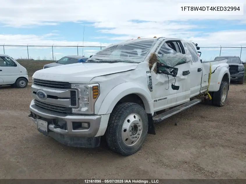 2019 Ford F450 Super Duty VIN: 1FT8W4DT4KED32994 Lot: 12161895