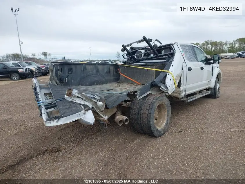 2019 Ford F450 Super Duty VIN: 1FT8W4DT4KED32994 Lot: 12161895