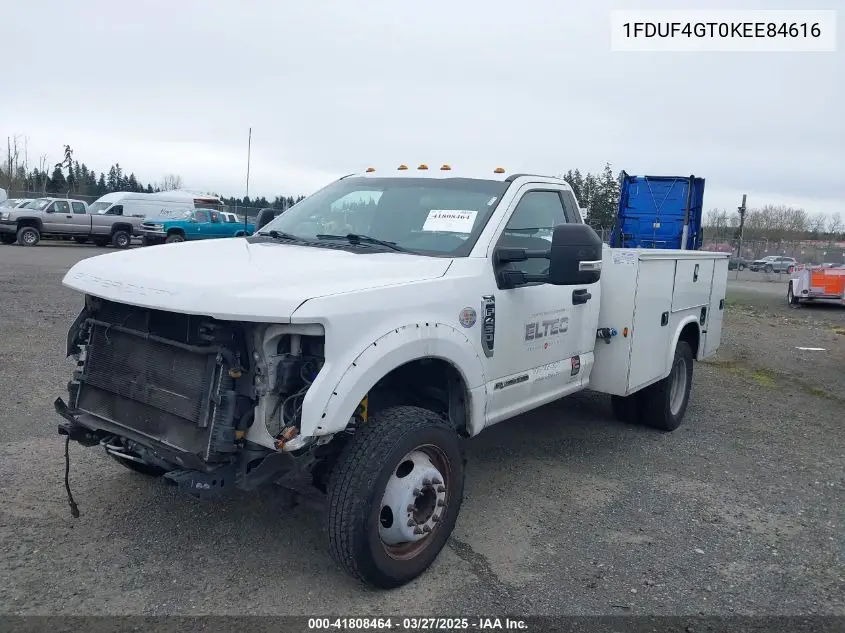 2019 Ford F-450 Chassis Xl VIN: 1FDUF4GT0KEE84616 Lot: 41808464