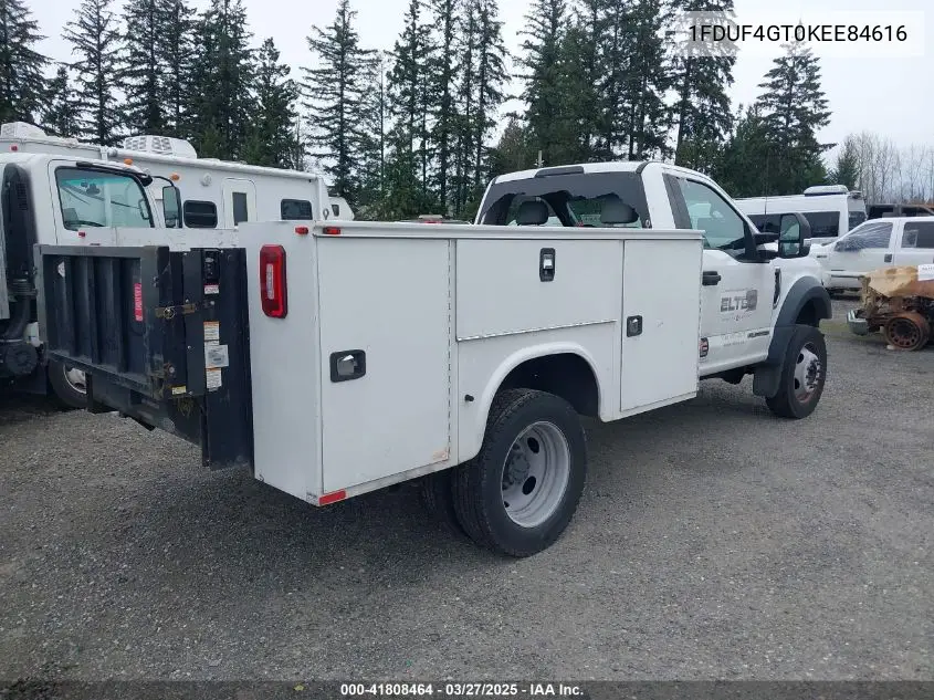 2019 Ford F-450 Chassis Xl VIN: 1FDUF4GT0KEE84616 Lot: 41808464