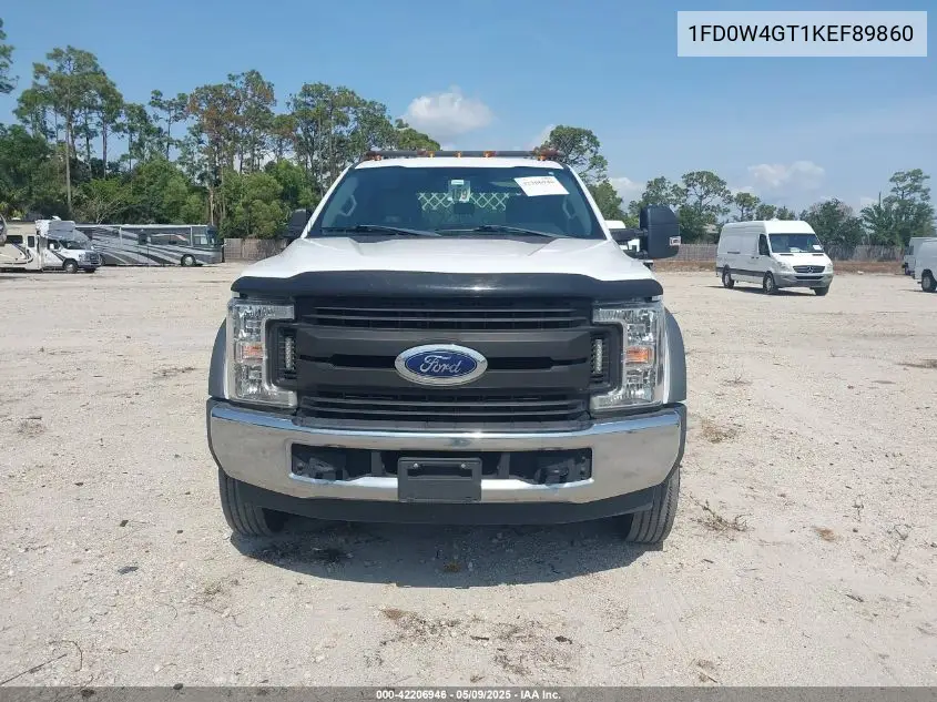 2019 Ford F-450 Chassis Xl VIN: 1FD0W4GT1KEF89860 Lot: 42206946