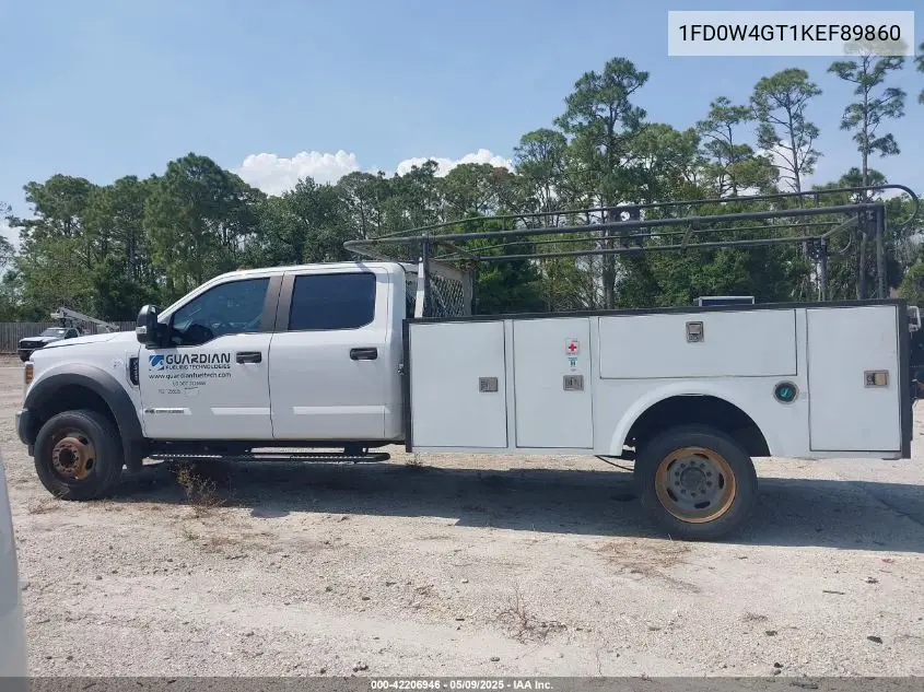 2019 Ford F-450 Chassis Xl VIN: 1FD0W4GT1KEF89860 Lot: 42206946