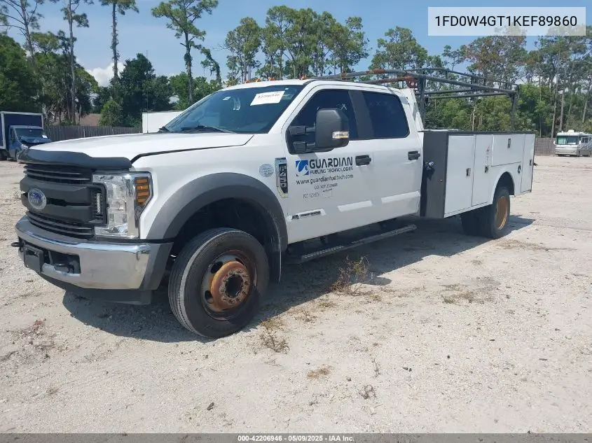2019 Ford F-450 Chassis Xl VIN: 1FD0W4GT1KEF89860 Lot: 42206946