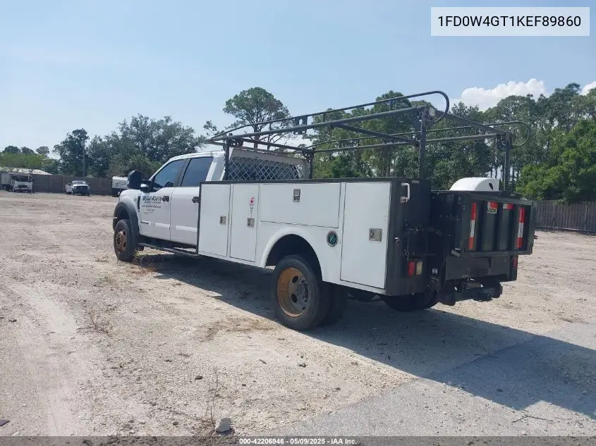 2019 Ford F-450 Chassis Xl VIN: 1FD0W4GT1KEF89860 Lot: 42206946