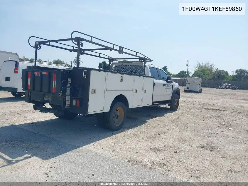 2019 Ford F-450 Chassis Xl VIN: 1FD0W4GT1KEF89860 Lot: 42206946