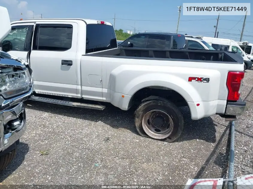 2019 Ford F-450 Xlt VIN: 1FT8W4DT5KEE71449 Lot: 42388631