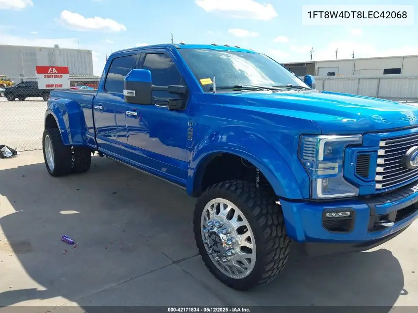 2020 Ford F-450 Platinum VIN: 1FT8W4DT8LEC42068 Lot: 42171834