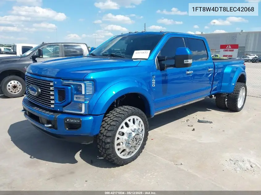 2020 Ford F-450 Platinum VIN: 1FT8W4DT8LEC42068 Lot: 42171834