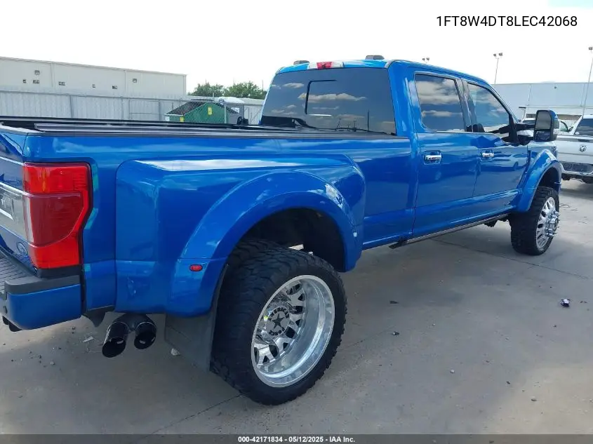 2020 Ford F-450 Platinum VIN: 1FT8W4DT8LEC42068 Lot: 42171834