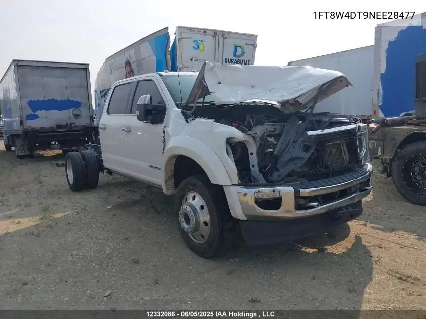 2022 Ford F-450 King Ranch VIN: 1FT8W4DT9NEE28477 Lot: 12332086