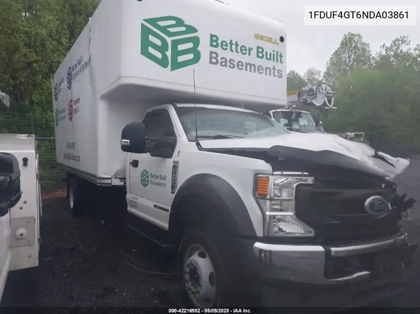 2022 Ford F-450 Chassis Xl VIN: 1FDUF4GT6NDA03861 Lot: 42216952