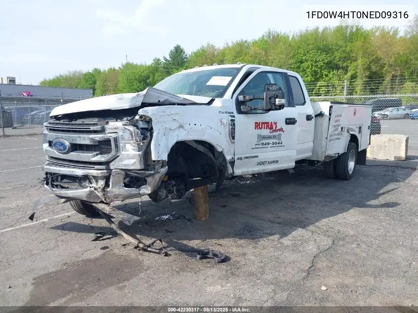 2022 Ford F-450 Chassis Xlt VIN: 1FD0W4HT0NED09316 Lot: 42230317