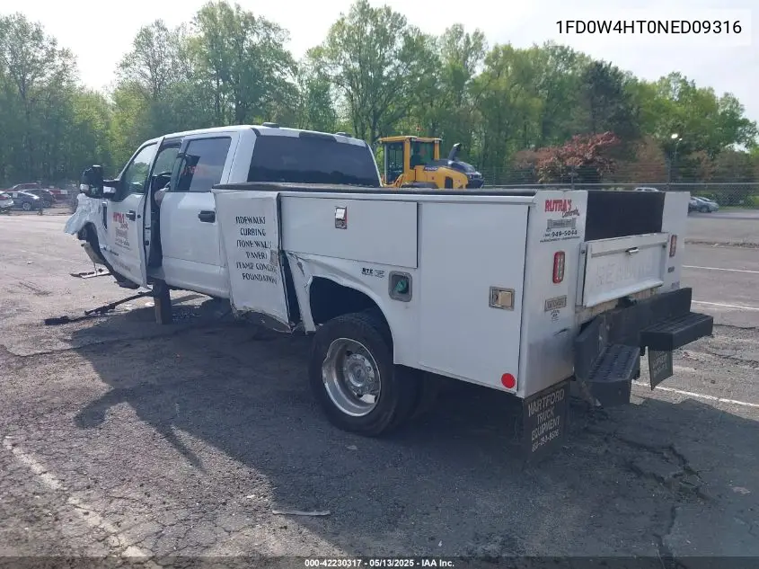 2022 Ford F-450 Chassis Xlt VIN: 1FD0W4HT0NED09316 Lot: 42230317