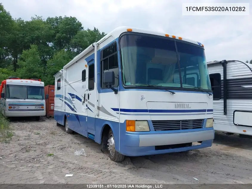 2003 Ford F550 Super Duty Stripped Chass VIN: 1FCMF53S020A10282 Lot: 12339151