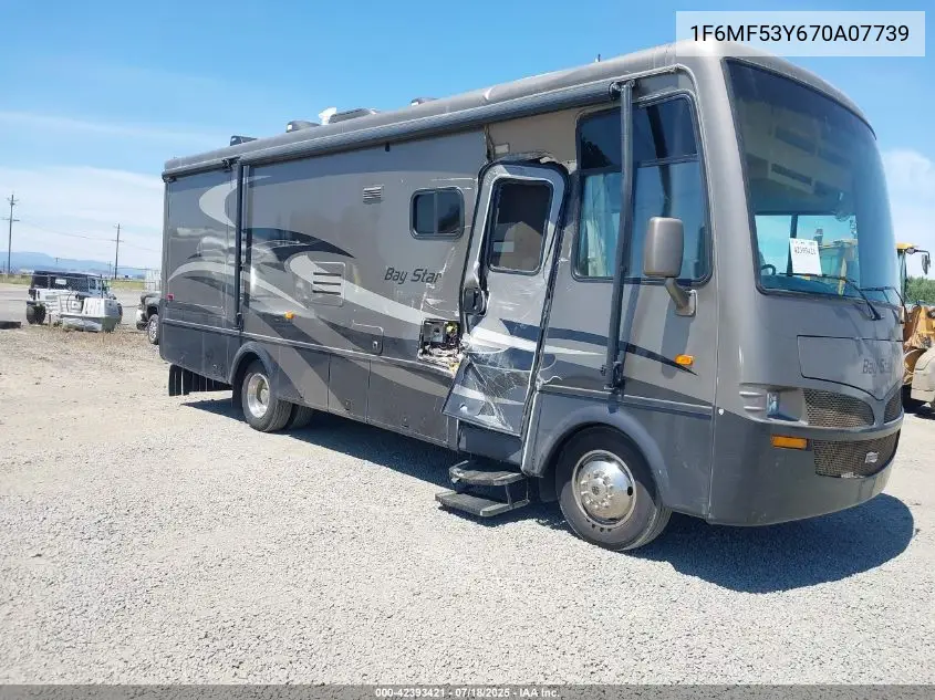 2007 Ford F550 Super Duty Stripped Chass VIN: 1F6MF53Y670A07739 Lot: 42393421